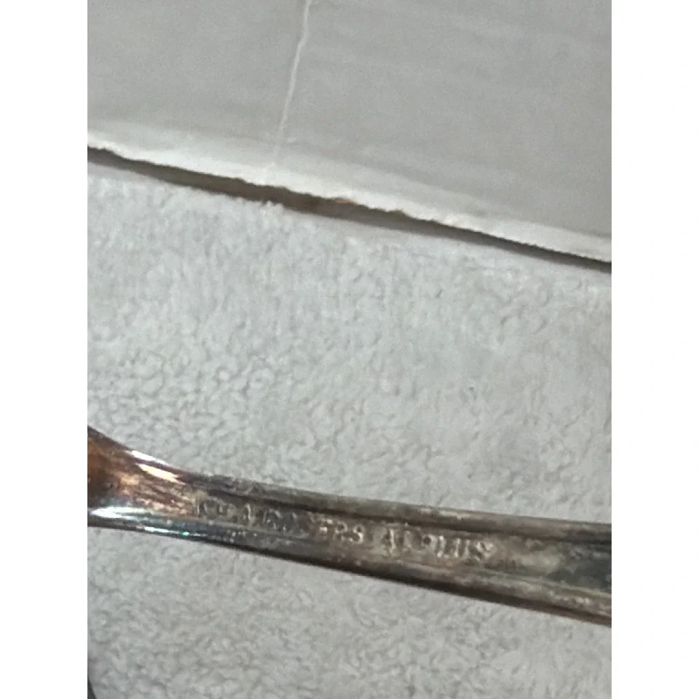 Rogers Flatware Silver Silver Plated Sugar Spoon Butter Knife Floral Rosalie